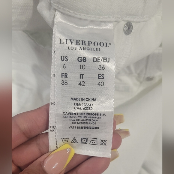 Liverpool Los Angeles Chloe Pull-On Crop Skinny Jeans SZ 6 - Picture 4 of 5